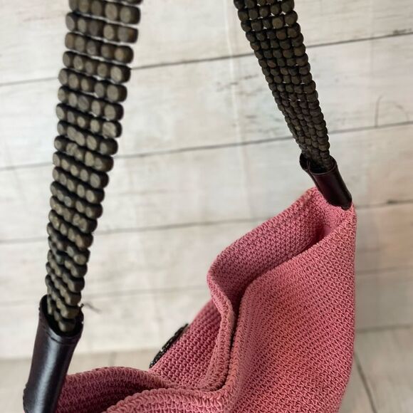 Pink Crochet Shoulder Bag - Picture 7 of 11